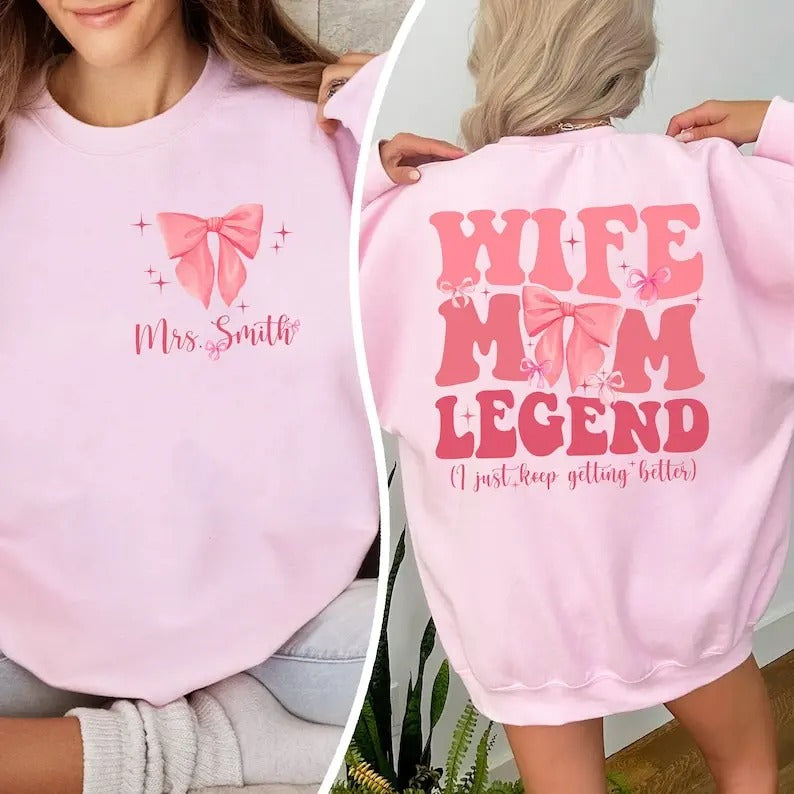 Wife Mom Legend Mom Cool Moms Club Shirt Mom Shirt Mom New Mom T-Shirts, Hoodie, Sweatshirt - T-Shirt, Sweatshirt, Hoodie