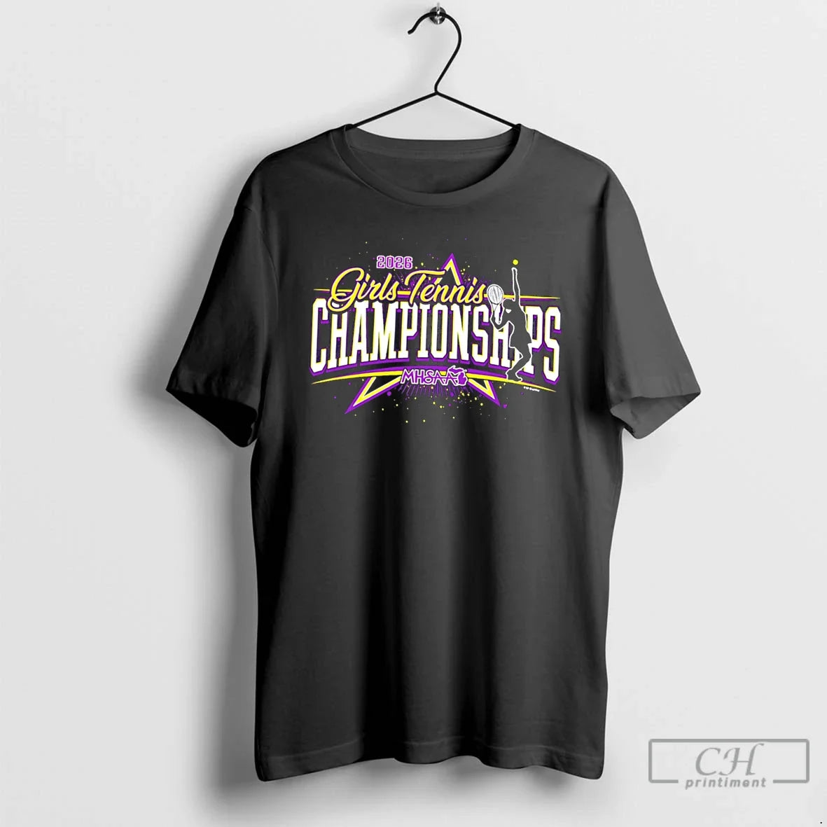 Premium 2026 Mhsaa Girls Tennis Championships Logo Tee Unisex T-shirt, Sweatshirt, Hoodie, Long Sleeve Tee - T-Shirt, Sweatshirt, Hoodie