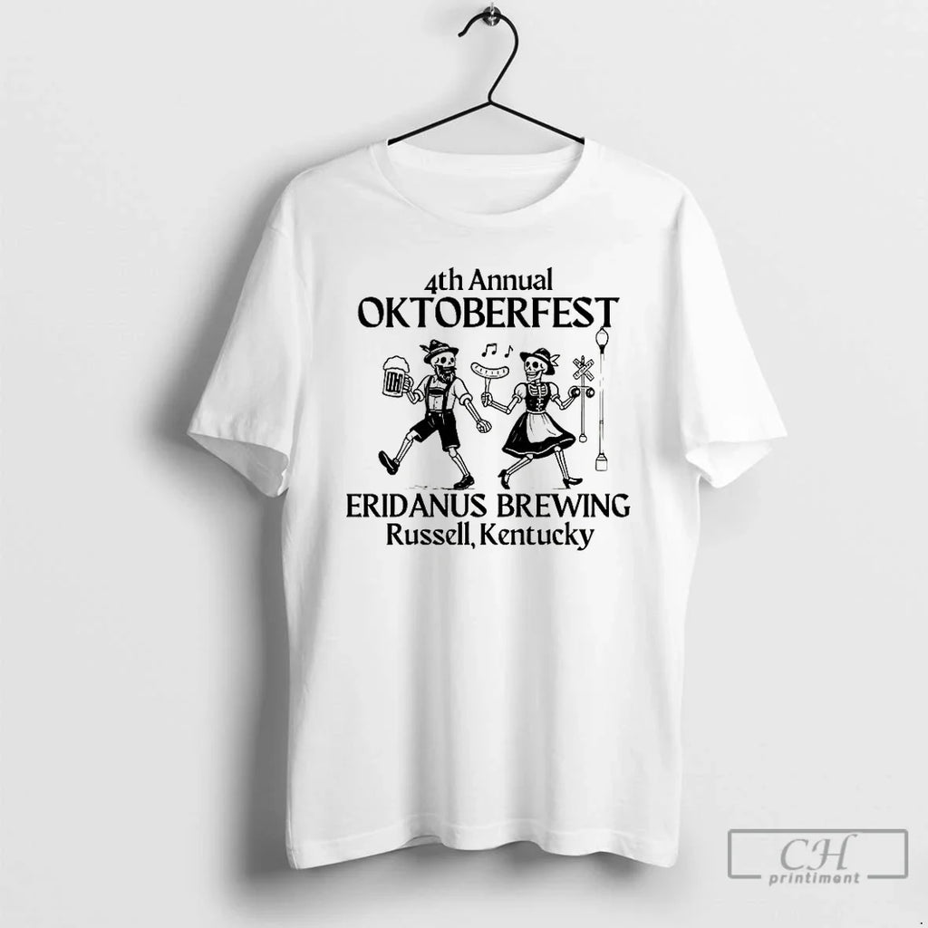 Premium 4th Annual Oktoberfest Eridanus Brewing T Shirts Unisex T-shirt, Sweatshirt, Hoodie, Long Sleeve Tee - T-Shirt, Sweatshirt, Hoodie