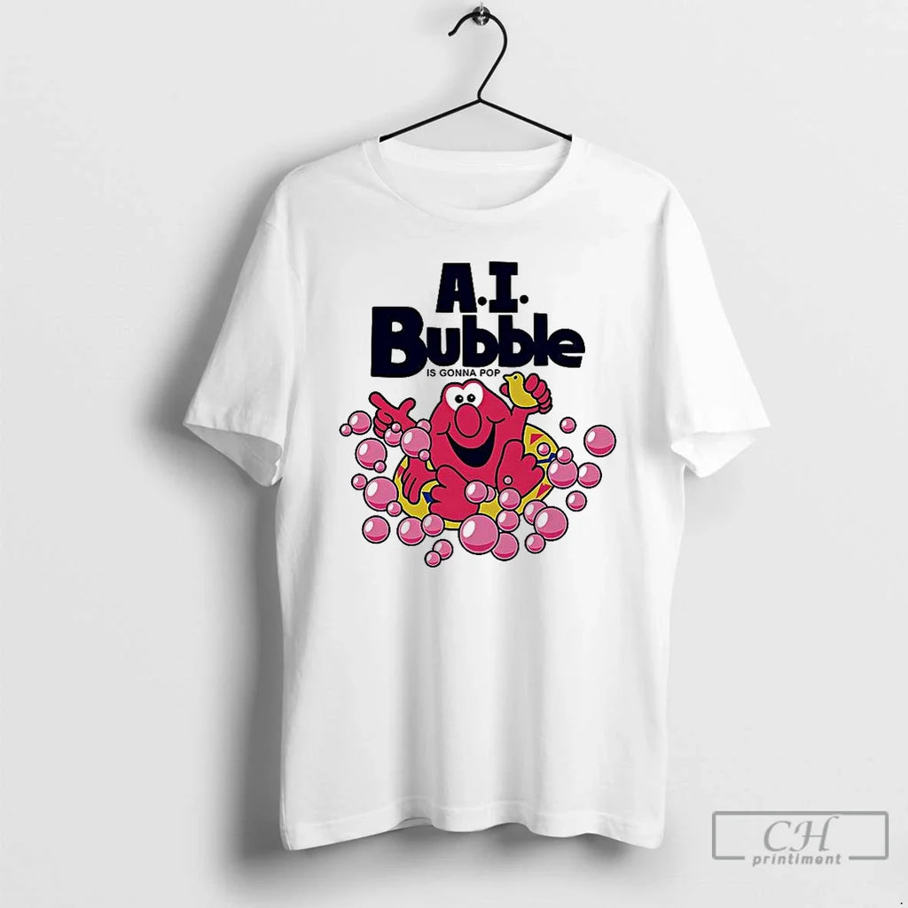 Premium Ai Bubble Is Gonna Pop T Shirts Unisex T-shirt, Sweatshirt, Hoodie, Long Sleeve Tee - T-Shirt, Sweatshirt, Hoodie