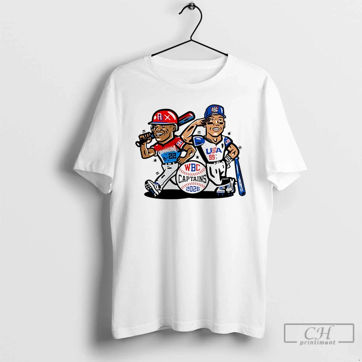Aaron Judge Juan Jose Soto Wbc Captain 2026 T-Shirts, Hoodie, Sweatshirt - T-Shirt, Sweatshirt, Hoodie