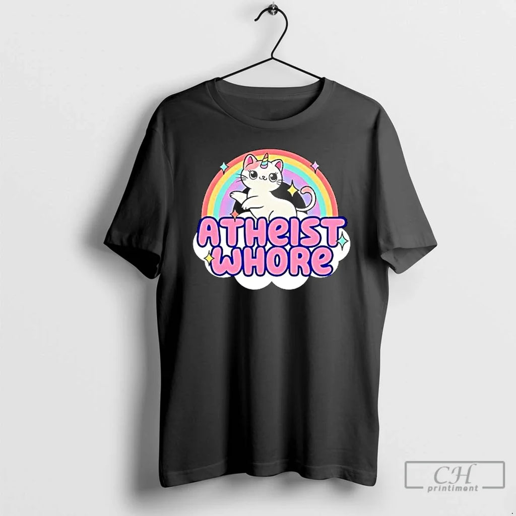 Atheist Whore Cat Unicorn Cute T-Shirts, Hoodie, Sweatshirt - T-Shirt, Sweatshirt, Hoodie