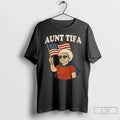 Premium Aunt Tifa Usa Flag T Shirts Unisex T-shirt, Sweatshirt, Hoodie, Long Sleeve Tee - T-Shirt, Sweatshirt, Hoodie