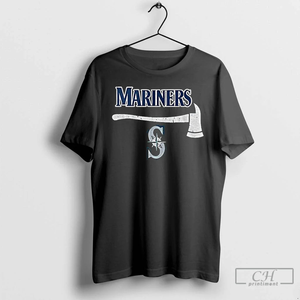 Premium Ax Seattle Mariners Mlb Baseball Logo T Shirts Unisex T-shirt, Sweatshirt, Hoodie, Long Sleeve Tee - T-Shirt, Sweatshirt, Hoodie