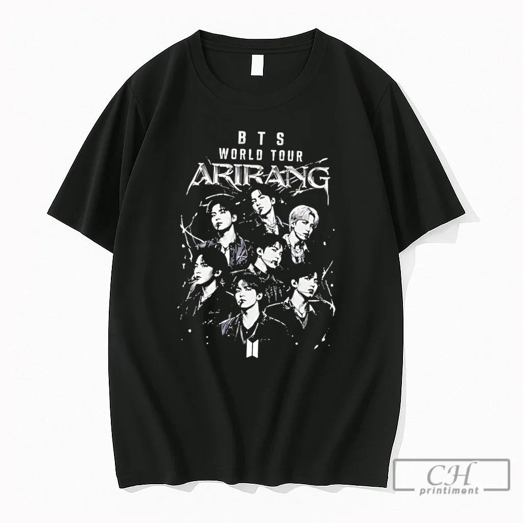 Premium Bts World Tour Arirang 2026 Tee Unisex T-shirt, Sweatshirt, Hoodie, Long Sleeve Tee - T-Shirt, Sweatshirt, Hoodie