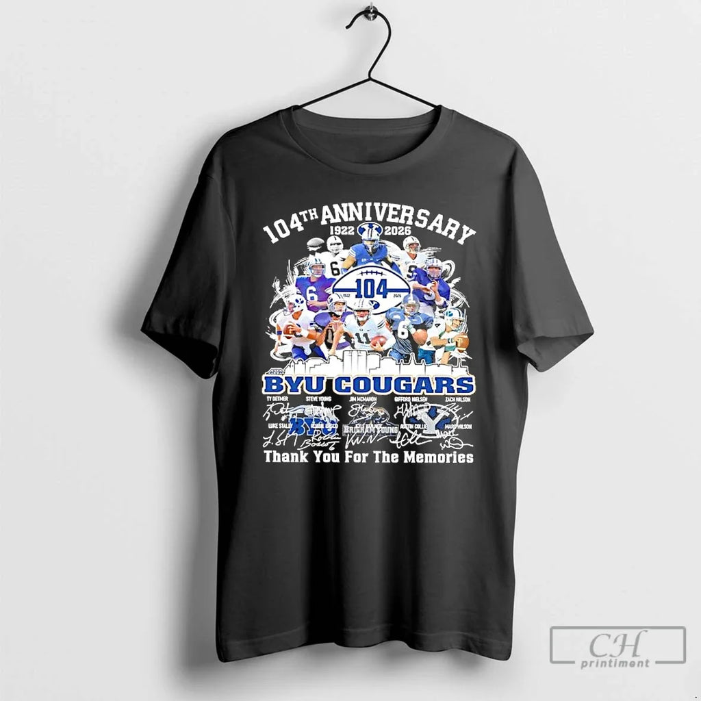 Byu Cougars 104th Anniversary 1922 2026 Signatures Various Players T-Shirts, Hoodie, Sweatshirt - T-Shirt, Sweatshirt, Hoodie