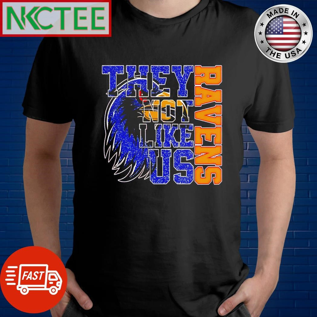 Premium Baltimore Ravens they not like us shirt Unisex T-shirt, Sweatshirt, Hoodie, Long Sleeve Tee - T-Shirt, Sweatshirt, Hoodie