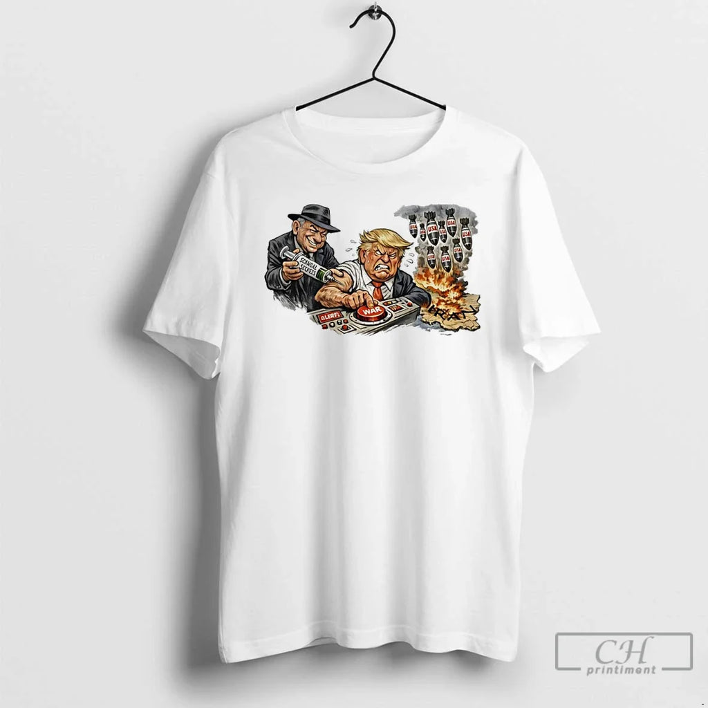 Benjamin Netanyahu Donald Trump Epstein Scandal Caricature T-Shirts, Hoodie, Sweatshirt - T-Shirt, Sweatshirt, Hoodie