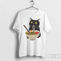 Black Cat Eating Ramen Japan T-Shirts, Hoodie, Sweatshirt - T-Shirt, Sweatshirt, Hoodie