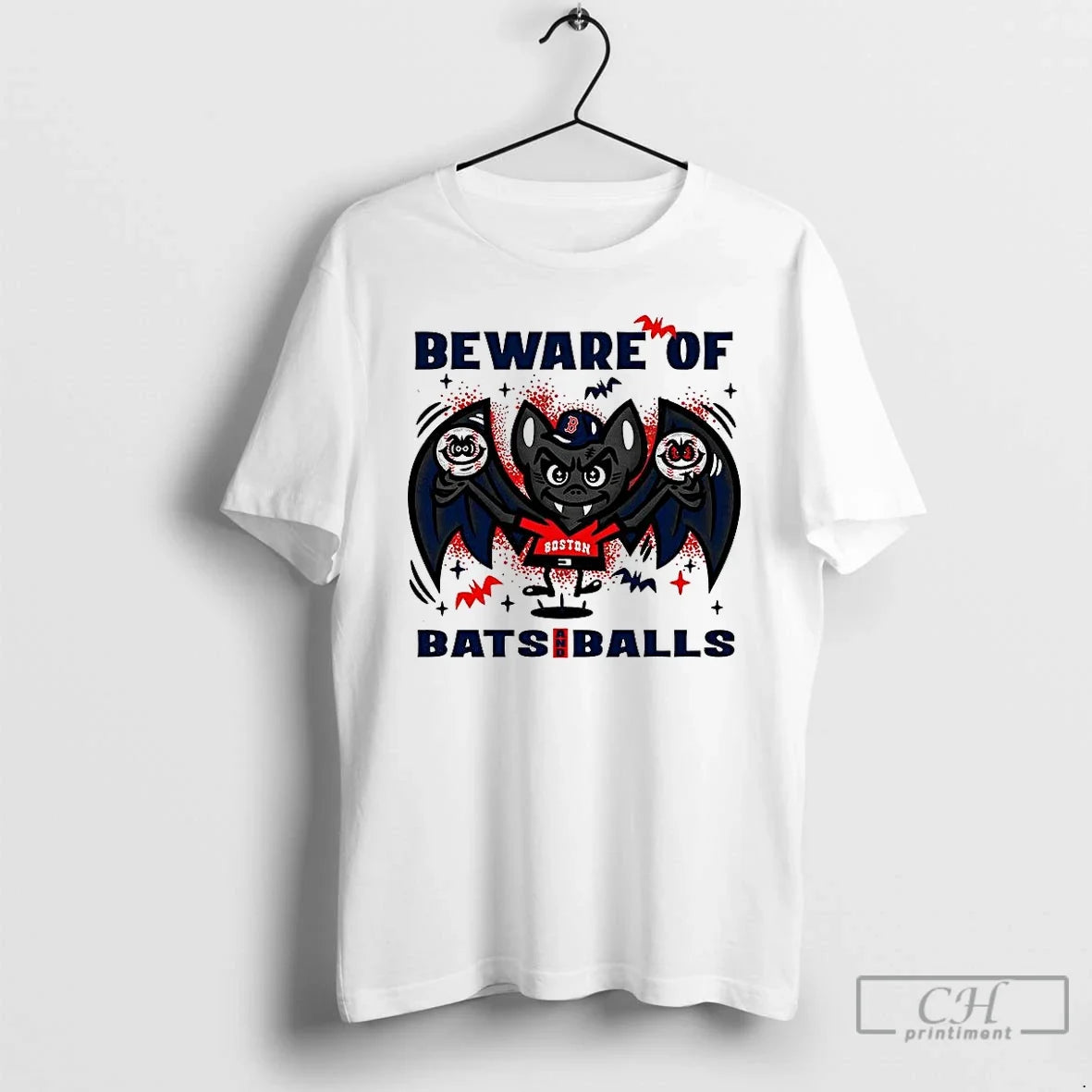 Premium Boston Red Sox Baseball Beware Of Bats And Balls Halloween T Shirts Unisex T-shirt, Sweatshirt, Hoodie, Long Sleeve Tee - T-Shirt, Sweatshirt, Hoodie