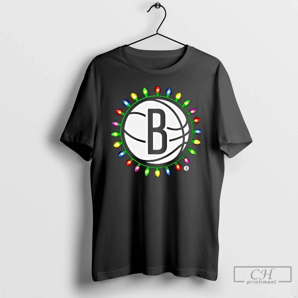 Brooklyn Nets Logo Lights Merry T-Shirts, Hoodie, Sweatshirt - T-Shirt, Sweatshirt, Hoodie