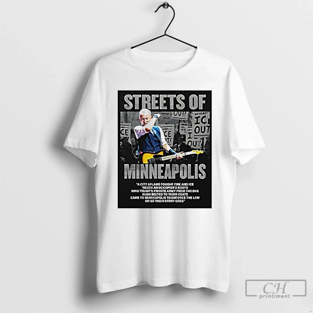 Bruce Springsteen Streets Minneapolis Anti Ice T-Shirts, Hoodie, Sweatshirt - T-Shirt, Sweatshirt, Hoodie