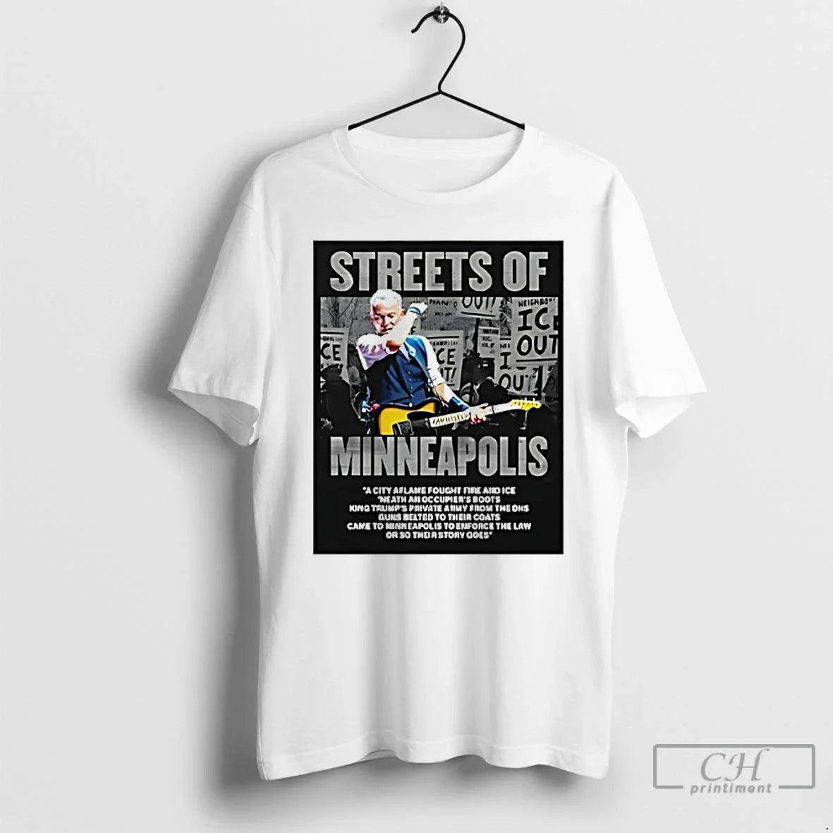 Bruce Springsteen Streets Minneapolis Anti Ice T-Shirts, Hoodie, Sweatshirt - T-Shirt, Sweatshirt, Hoodie