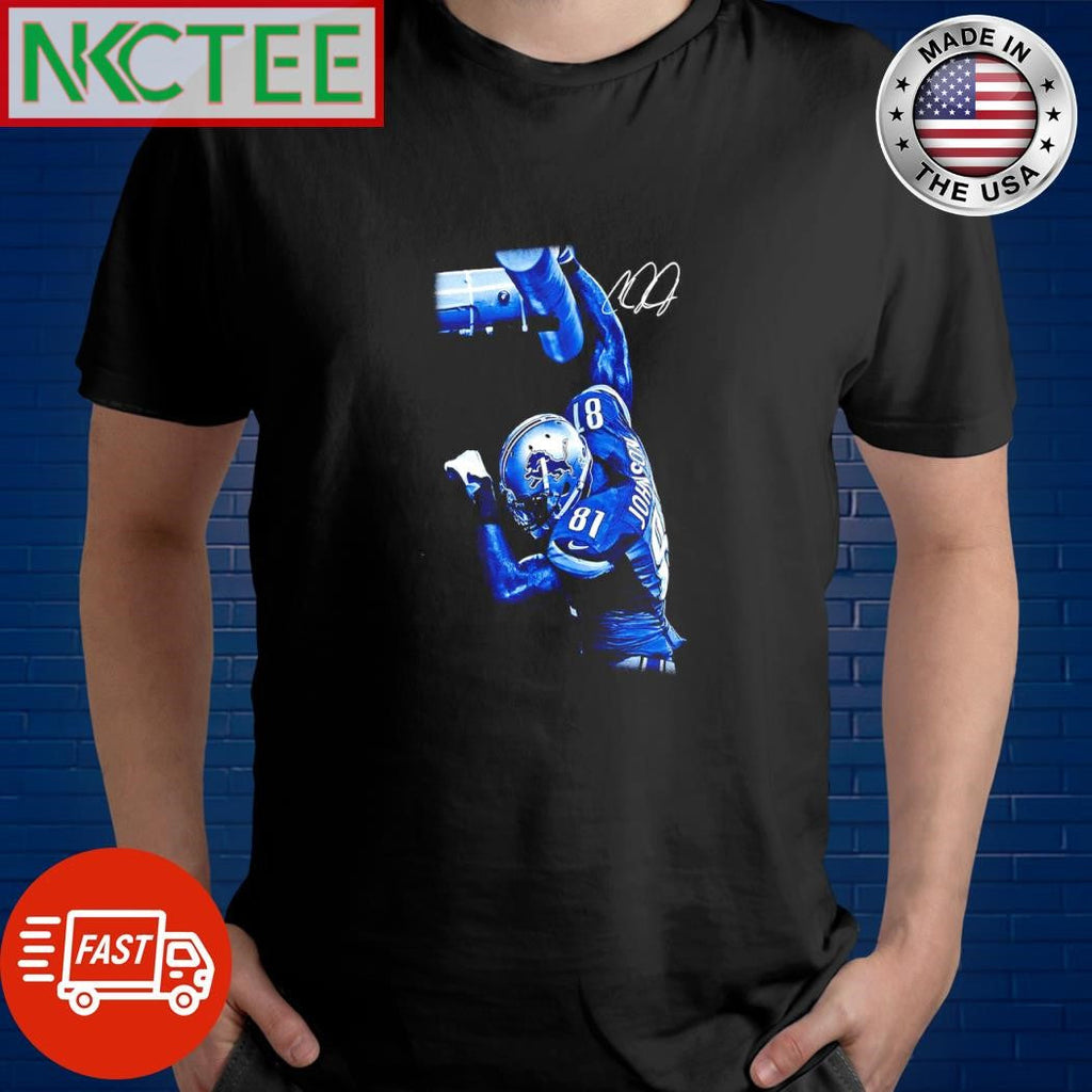 Premium Calvin Johnson Detroit Lions 81 signature shirt Unisex T-shirt, Sweatshirt, Hoodie, Long Sleeve Tee - T-Shirt, Sweatshirt, Hoodie