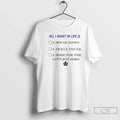 Canadian History All I Want Life Is Checklist T-Shirts, Hoodie, Sweatshirt - T-Shirt, Sweatshirt, Hoodie