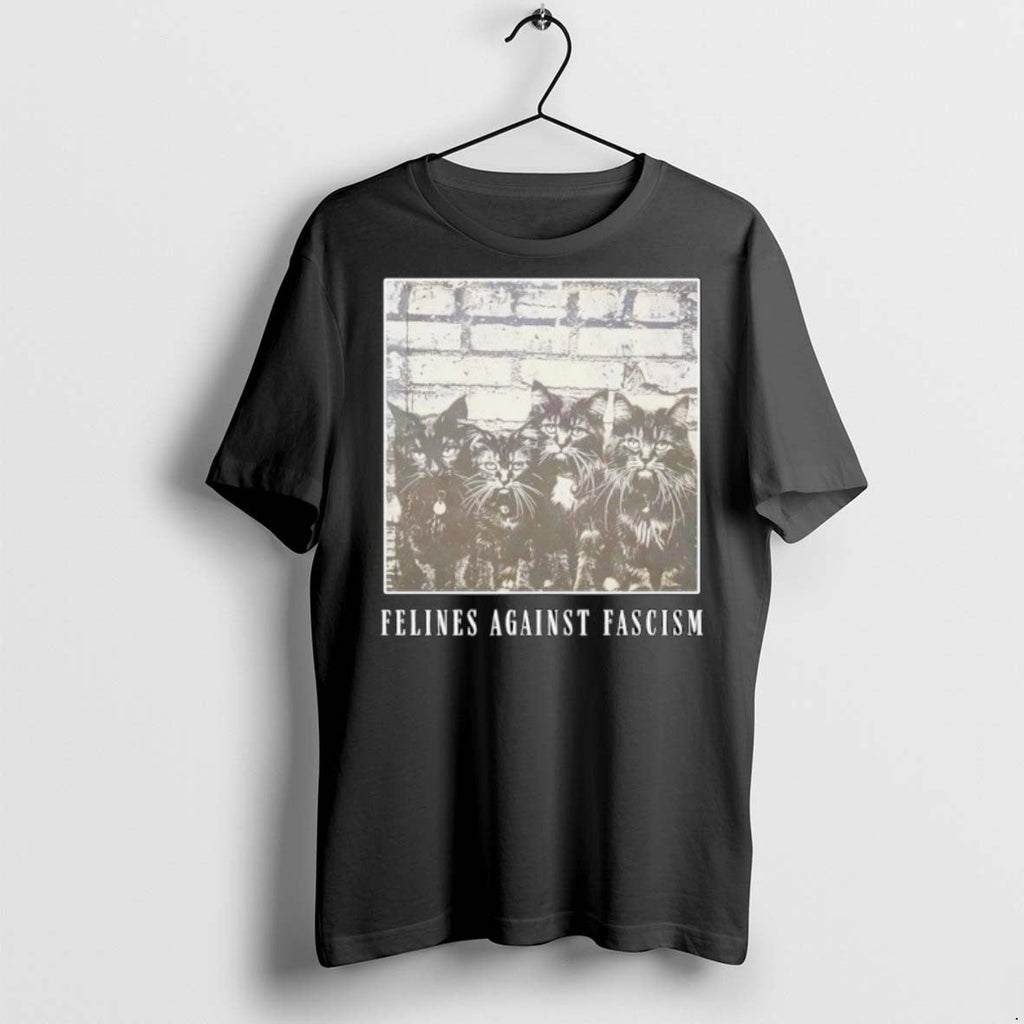 Premium Cats Felines Against Fascism Ornaments T Shirts Unisex T-shirt, Sweatshirt, Hoodie, Long Sleeve Tee - T-Shirt, Sweatshirt, Hoodie