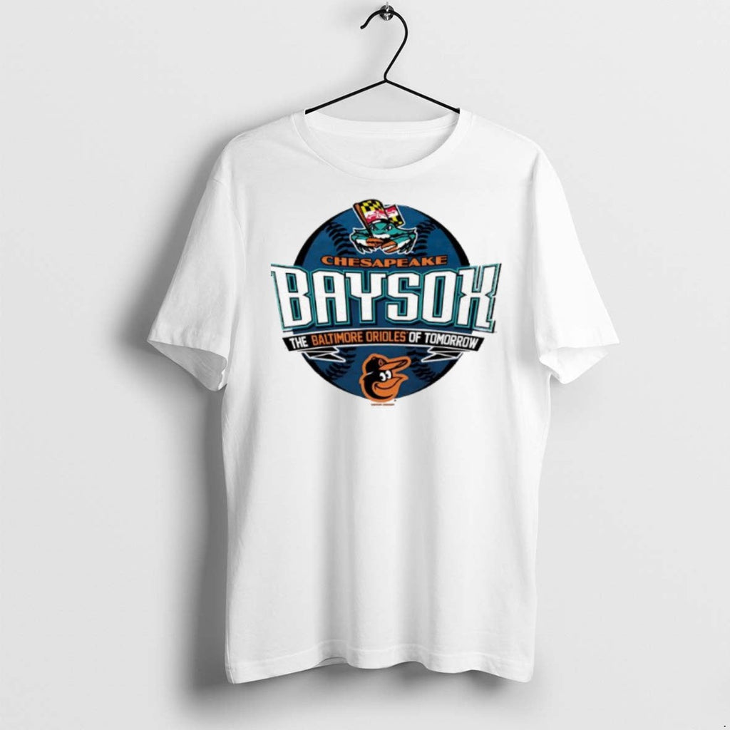 Premium Chesapeake Baysox The Baltimore Orioles Of Tomorrow Logo T Shirts Unisex T-shirt, Sweatshirt, Hoodie, Long Sleeve Tee - T-Shirt, Sweatshirt, Hoodie