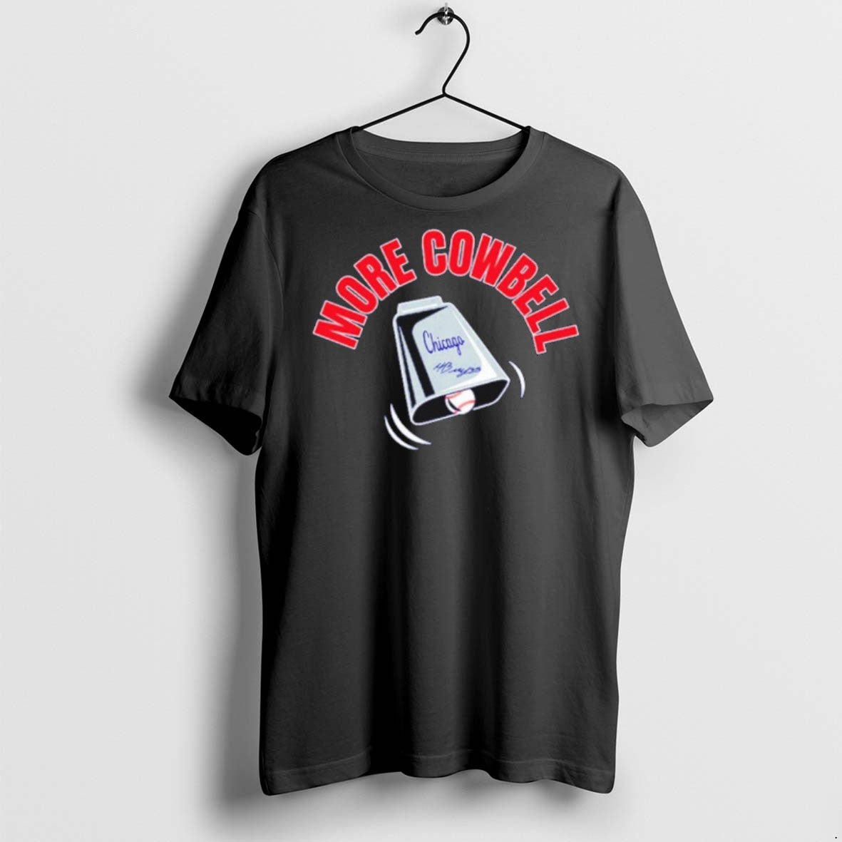 Premium Chicago Cubs Moises Ballesteros More Cowbell T Shirts Unisex T-shirt, Sweatshirt, Hoodie, Long Sleeve Tee - T-Shirt, Sweatshirt, Hoodie