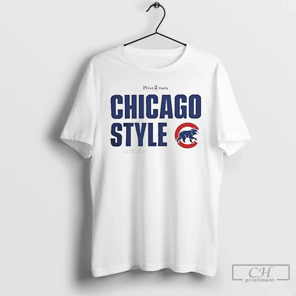 Premium Chicago Cubs Style Mlb National League Postseason 2025 T Shirts Unisex T-shirt, Sweatshirt, Hoodie, Long Sleeve Tee - T-Shirt, Sweatshirt, Hoodie
