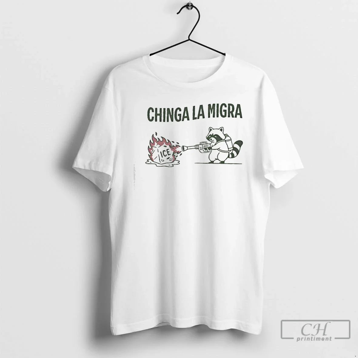 Chinga La Migra Raccoon Anti Ice T-Shirts, Hoodie, Sweatshirt - T-Shirt, Sweatshirt, Hoodie