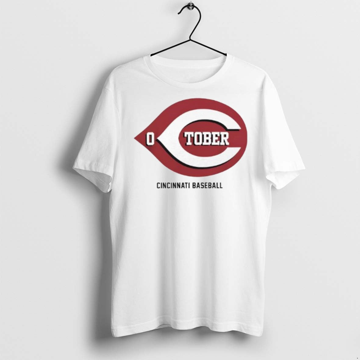 Premium Cincinnati Reds October Baseball Logo Redtober T Shirts Unisex T-shirt, Sweatshirt, Hoodie, Long Sleeve Tee - T-Shirt, Sweatshirt, Hoodie