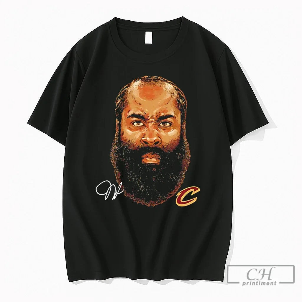 Premium Cleveland Cavaliers James Harden Big Head Signature Tee Unisex T-shirt, Sweatshirt, Hoodie, Long Sleeve Tee - T-Shirt, Sweatshirt, Hoodie