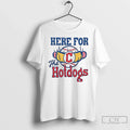 Premium Cleveland Guardians Baseball Here For The Hotdogs T Shirts Unisex T-shirt, Sweatshirt, Hoodie, Long Sleeve Tee - T-Shirt, Sweatshirt, Hoodie