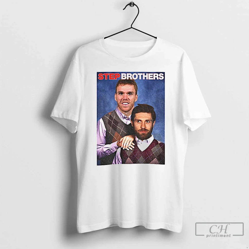 Connor Mcdavid Leon Draisaitl Step Brothers Funny T-Shirts, Hoodie, Sweatshirt - T-Shirt, Sweatshirt, Hoodie