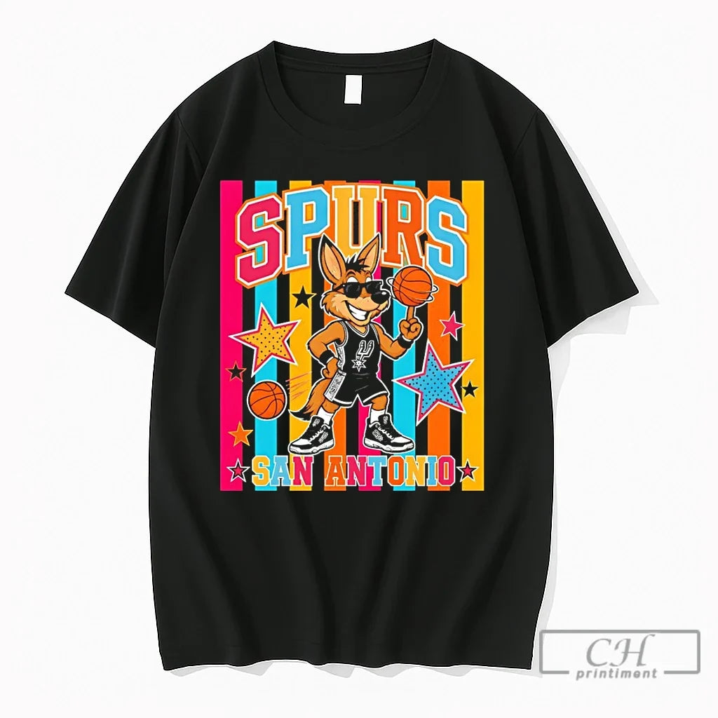 Premium Coyote Wembanyama Spurs Mascot San Antonio Spurs Basketball Game Day 2026 T Shirts Sweater - T-Shirt, Sweatshirt, Hoodie
