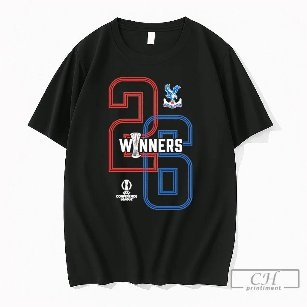 Premium Crystal Palace F C Uefa Conference League Winners Unisex T-shirt, Sweatshirt, Hoodie, Long Sleeve Tee - T-Shirt, Sweatshirt, Hoodie