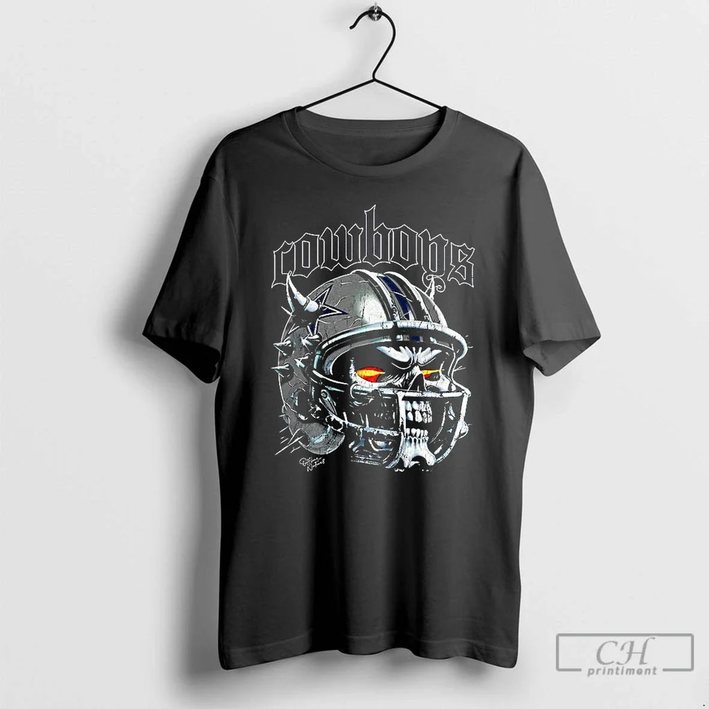 Premium Dallas Cowboys Football Skull Helmet Halloween T Shirts Unisex T-shirt, Sweatshirt, Hoodie, Long Sleeve Tee - T-Shirt, Sweatshirt, Hoodie