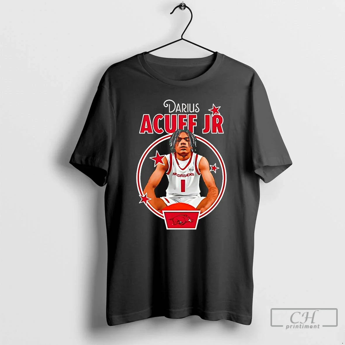 Darius Acuff Jr Arkansas Razorbacks Portrait T-Shirts, Hoodie, Sweatshirt - T-Shirt, Sweatshirt, Hoodie