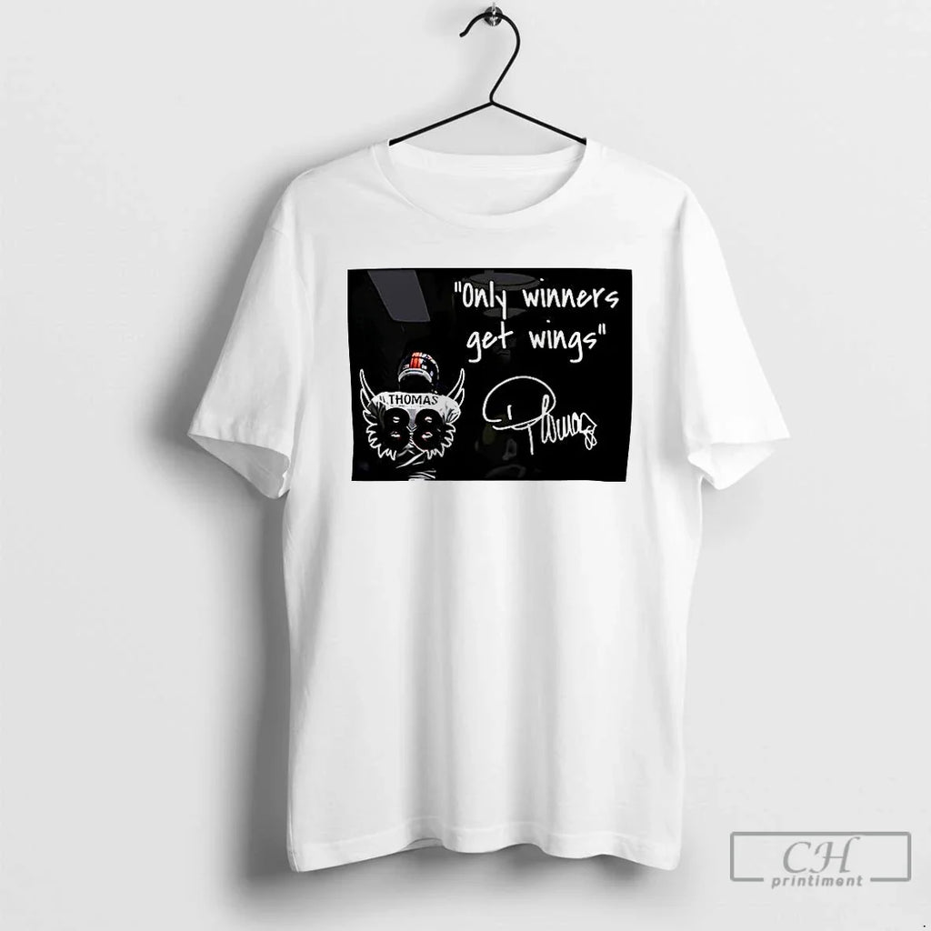 Premium Demaryius Thomas Only Winners Get Wings T Shirts Unisex T-shirt, Sweatshirt, Hoodie, Long Sleeve Tee - T-Shirt, Sweatshirt, Hoodie