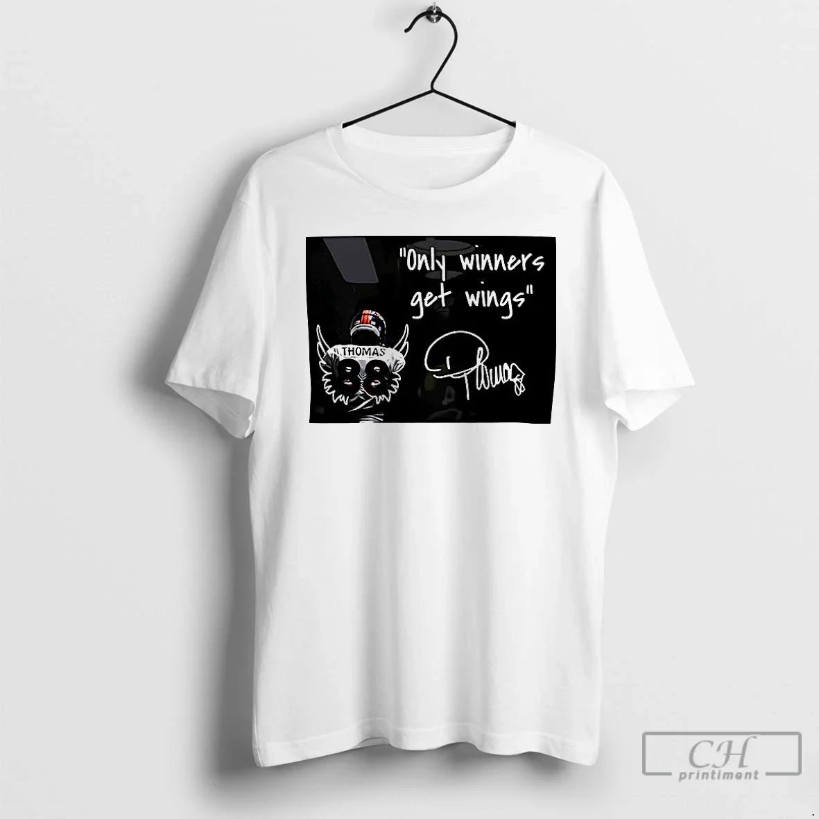 Premium Demaryius Thomas Only Winners Get Wings T Shirts Unisex T-shirt, Sweatshirt, Hoodie, Long Sleeve Tee - T-Shirt, Sweatshirt, Hoodie