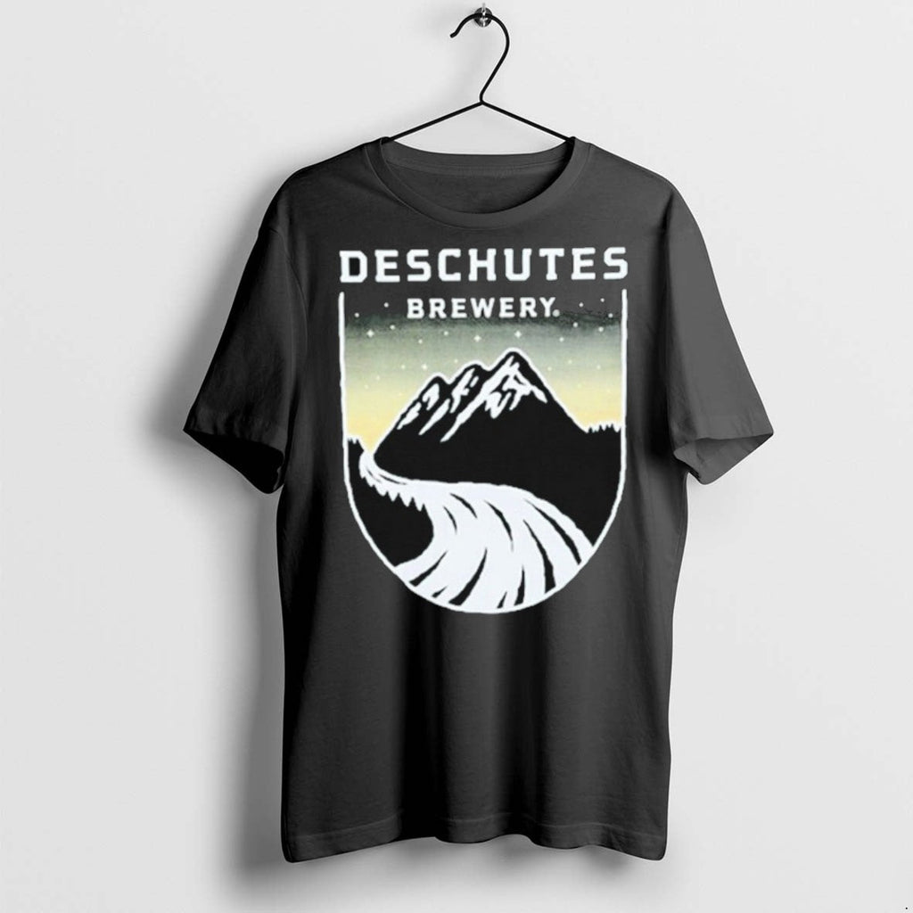 Premium Deschutes Brewery Sunset Badge Mountain T Shirts Unisex T-shirt, Sweatshirt, Hoodie, Long Sleeve Tee - T-Shirt, Sweatshirt, Hoodie