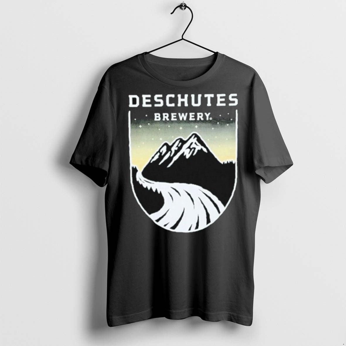 Premium Deschutes Brewery Sunset Badge Mountain T Shirts Unisex T-shirt, Sweatshirt, Hoodie, Long Sleeve Tee - T-Shirt, Sweatshirt, Hoodie