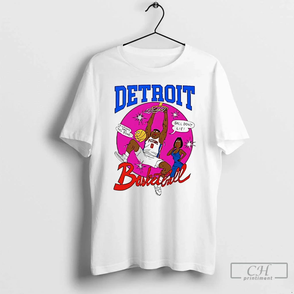 Detroit Pistons Basketball Are No Joke Ball Dont Lie Comic T-Shirts, Hoodie, Sweatshirt - T-Shirt, Sweatshirt, Hoodie