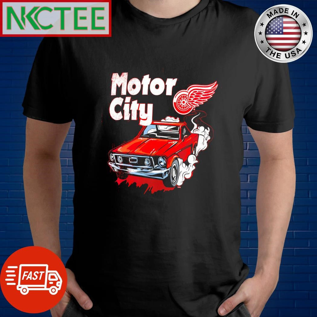 Premium Detroit Red Wings Motor City car shirt Unisex T-shirt, Sweatshirt, Hoodie, Long Sleeve Tee - T-Shirt, Sweatshirt, Hoodie
