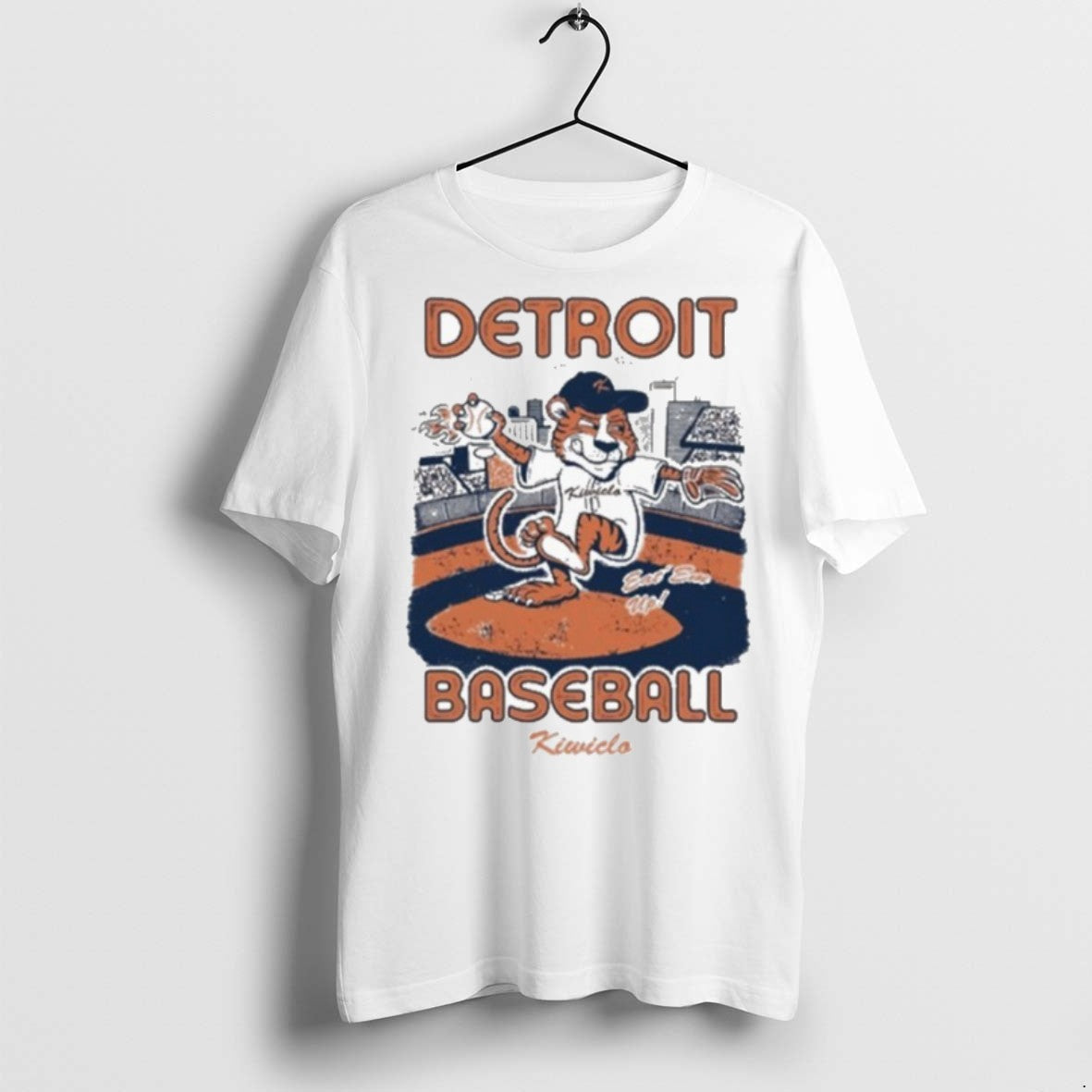Premium Detroit Tigers Eat Em Up Kiwiclo Mlb Mascot T Shirts Unisex T-shirt, Sweatshirt, Hoodie, Long Sleeve Tee - T-Shirt, Sweatshirt, Hoodie