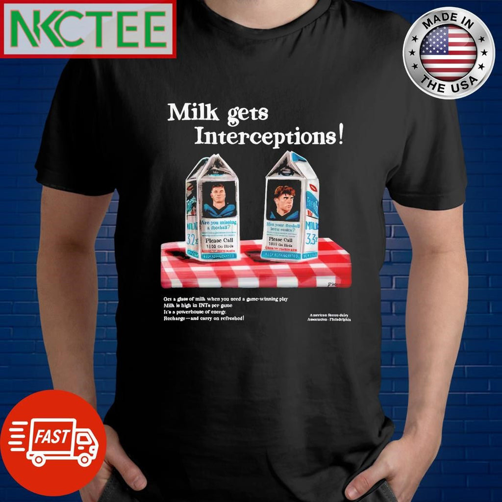 Premium Dhwanisaraiya Got Milk Birds Milk Gets Interceptions Shirt Unisex T-shirt, Sweatshirt, Hoodie, Long Sleeve Tee - T-Shirt, Sweatshirt, Hoodie