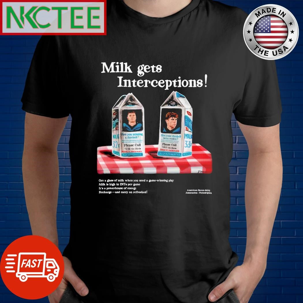 Premium Dhwanisaraiya Got Milk Birds Milk Gets Interceptions Shirt Unisex T-shirt, Sweatshirt, Hoodie, Long Sleeve Tee - T-Shirt, Sweatshirt, Hoodie
