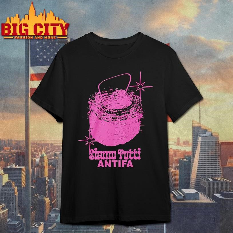 Premium Disarstar Merch Store Siamo Tutti Antifa 2023 Shirt Unisex T-shirt, Sweatshirt, Hoodie, Long Sleeve Tee - T-Shirt, Sweatshirt, Hoodie