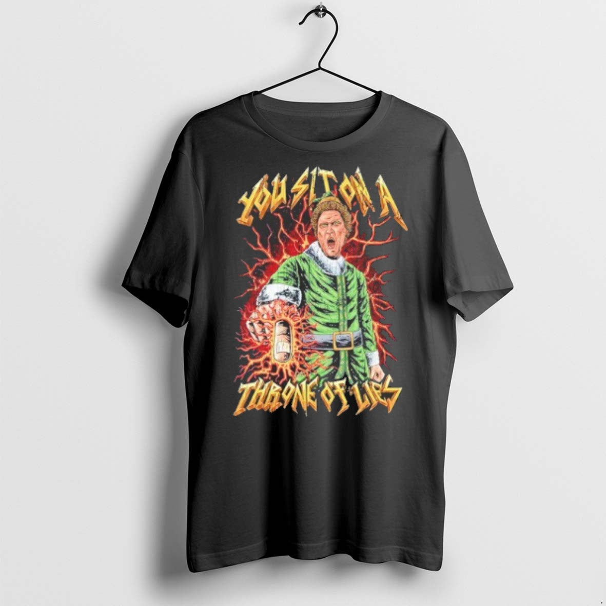 Premium Elf You Sit On A Throne Of Lies T Shirts Unisex T-shirt, Sweatshirt, Hoodie, Long Sleeve Tee - T-Shirt, Sweatshirt, Hoodie