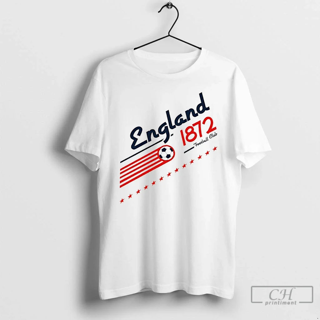Premium England Football Retro 90s Uk World Soccer Team Graphic Unisex T-shirt, Sweatshirt, Hoodie, Long Sleeve Tee - T-Shirt, Sweatshirt, Hoodie