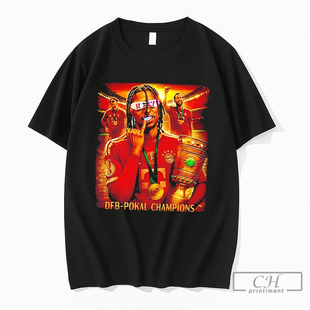 Premium Fc Bayern Munich Dfb Pokal Champions 2026 Michael Olise Tee Unisex T-shirt, Sweatshirt, Hoodie, Long Sleeve Tee - T-Shirt, Sweatshirt, Hoodie