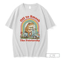 Premium Feminist Frog Off To Smash Patriarchy Lgbt Unisex T-shirt, Sweatshirt, Hoodie, Long Sleeve Tee - T-Shirt, Sweatshirt, Hoodie
