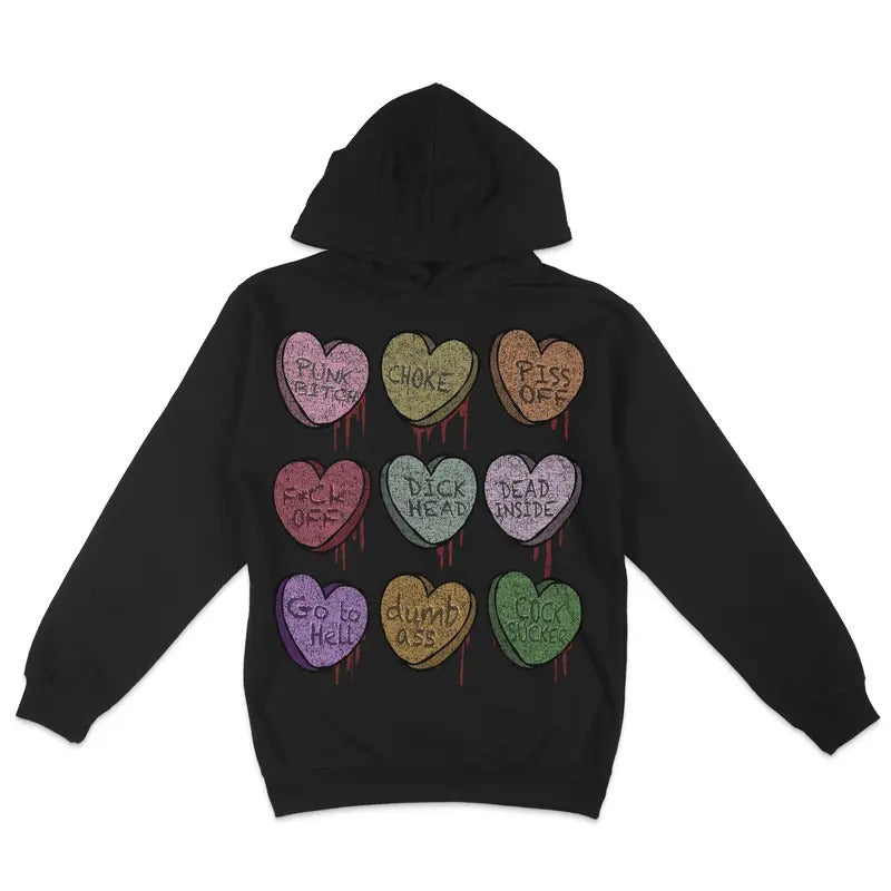 Fleece Heart Candy Soft Pull Over Vintage Alt Goth Punk Alternative T-Shirts, Hoodie, Sweatshirt - T-Shirt, Sweatshirt, Hoodie