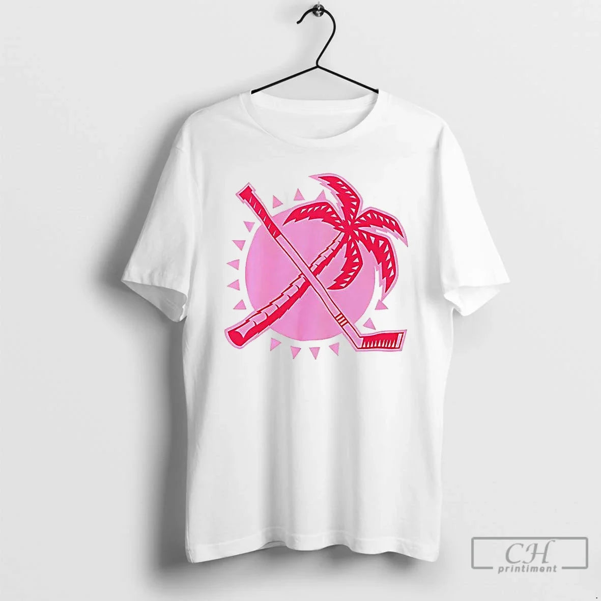 Premium Florida Panthers Sun And Stick Pink Logo T Shirts Unisex T-shirt, Sweatshirt, Hoodie, Long Sleeve Tee - T-Shirt, Sweatshirt, Hoodie