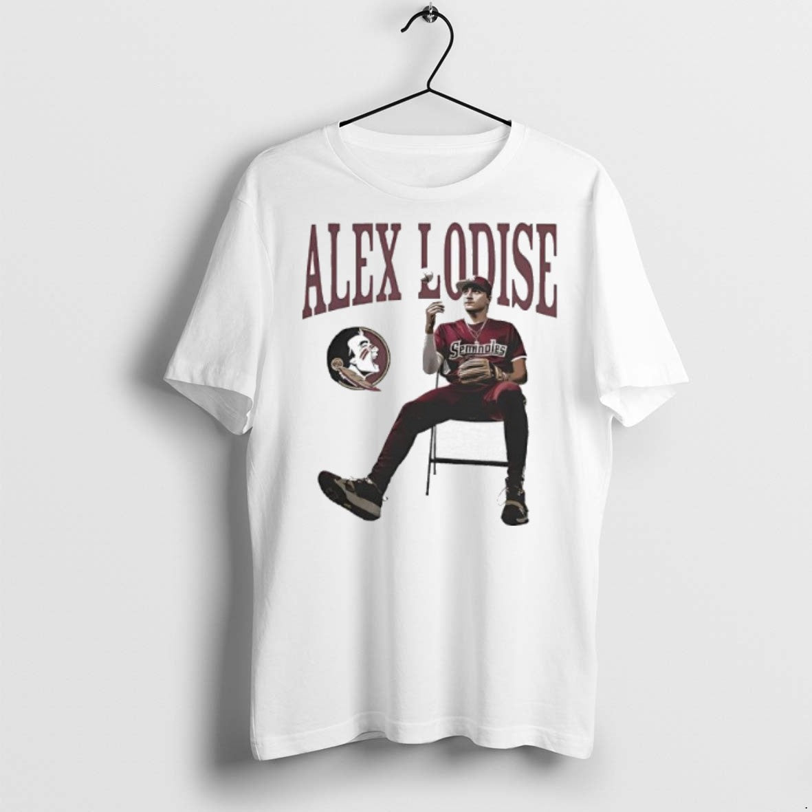 Premium Florida State Seminoles Alex Lodise Fsu Baseball Logo T Shirts Unisex T-shirt, Sweatshirt, Hoodie, Long Sleeve Tee - T-Shirt, Sweatshirt, Hoodie