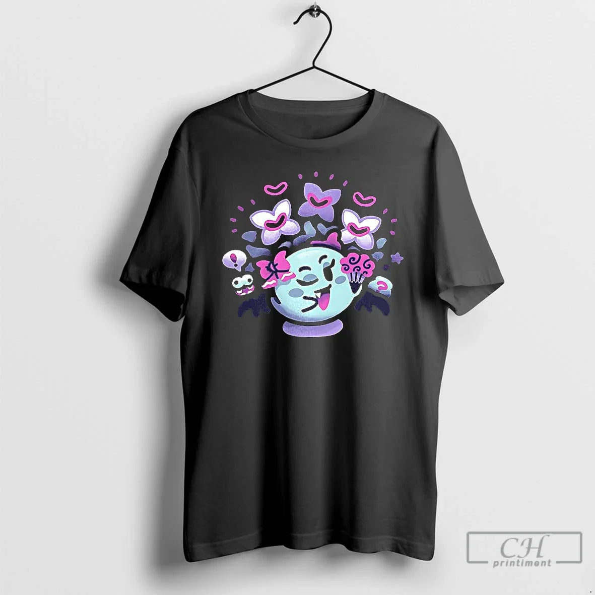 Premium Forest Surprises Lady Bow Game Character Halloween T Shirts Unisex T-shirt, Sweatshirt, Hoodie, Long Sleeve Tee - T-Shirt, Sweatshirt, Hoodie